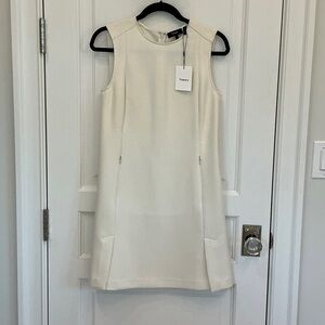 Theory Women's Elegant Cream Mini Dress